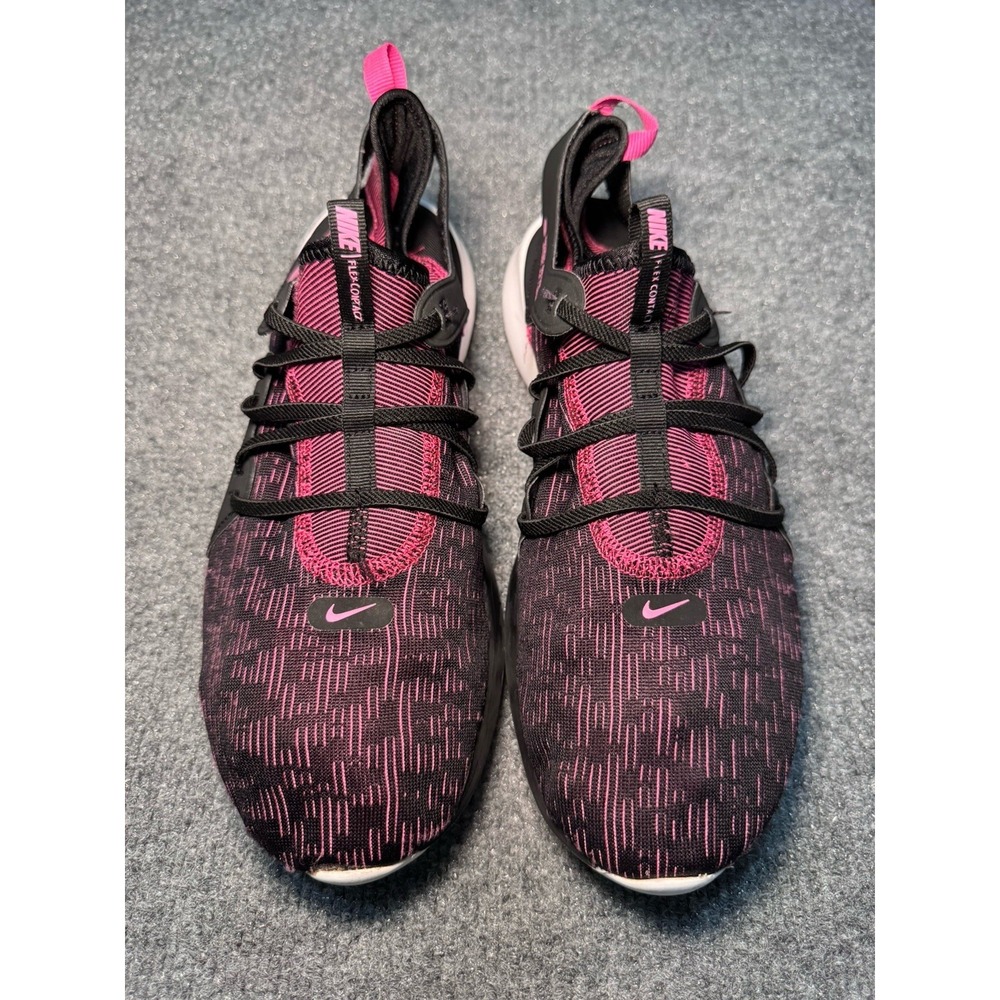 Nike Womens Flex Running Minimalist Shoe Sz 11 Black Pink Boat Water
